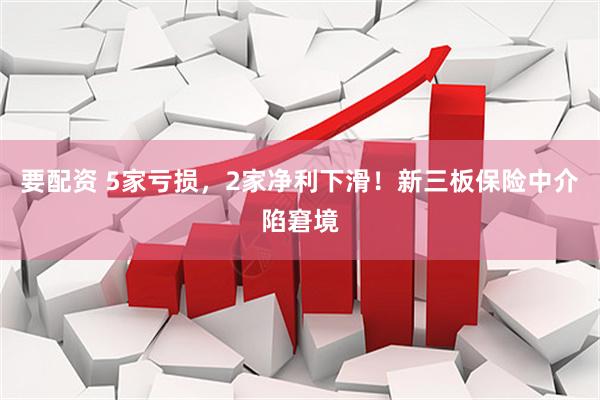 要配资 5家亏损，2家净利下滑！新三板保险中介陷窘境