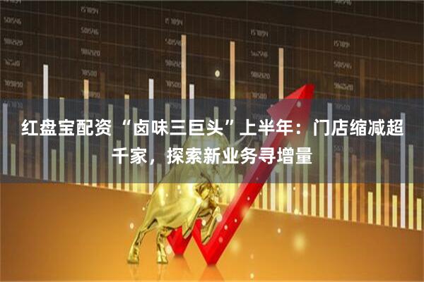 红盘宝配资 “卤味三巨头”上半年：门店缩减超千家，探索新业务寻增量