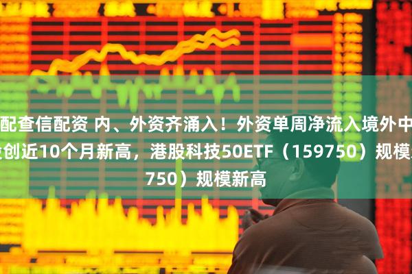 配查信配资 内、外资齐涌入！外资单周净流入境外中资股创近10个月新高，港股科技50ETF（159750）规模新高